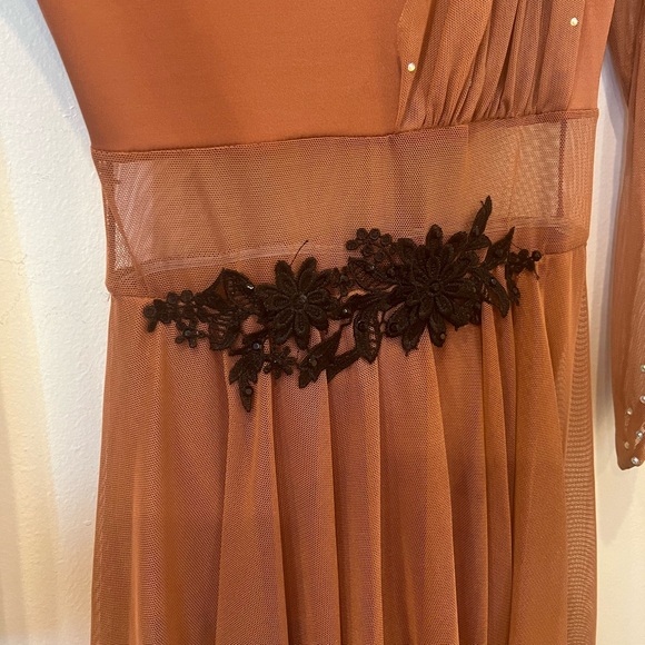 Revolution Dancewear Limitless lyrical costume, size Large Child, chai color - Picture 8 of 11